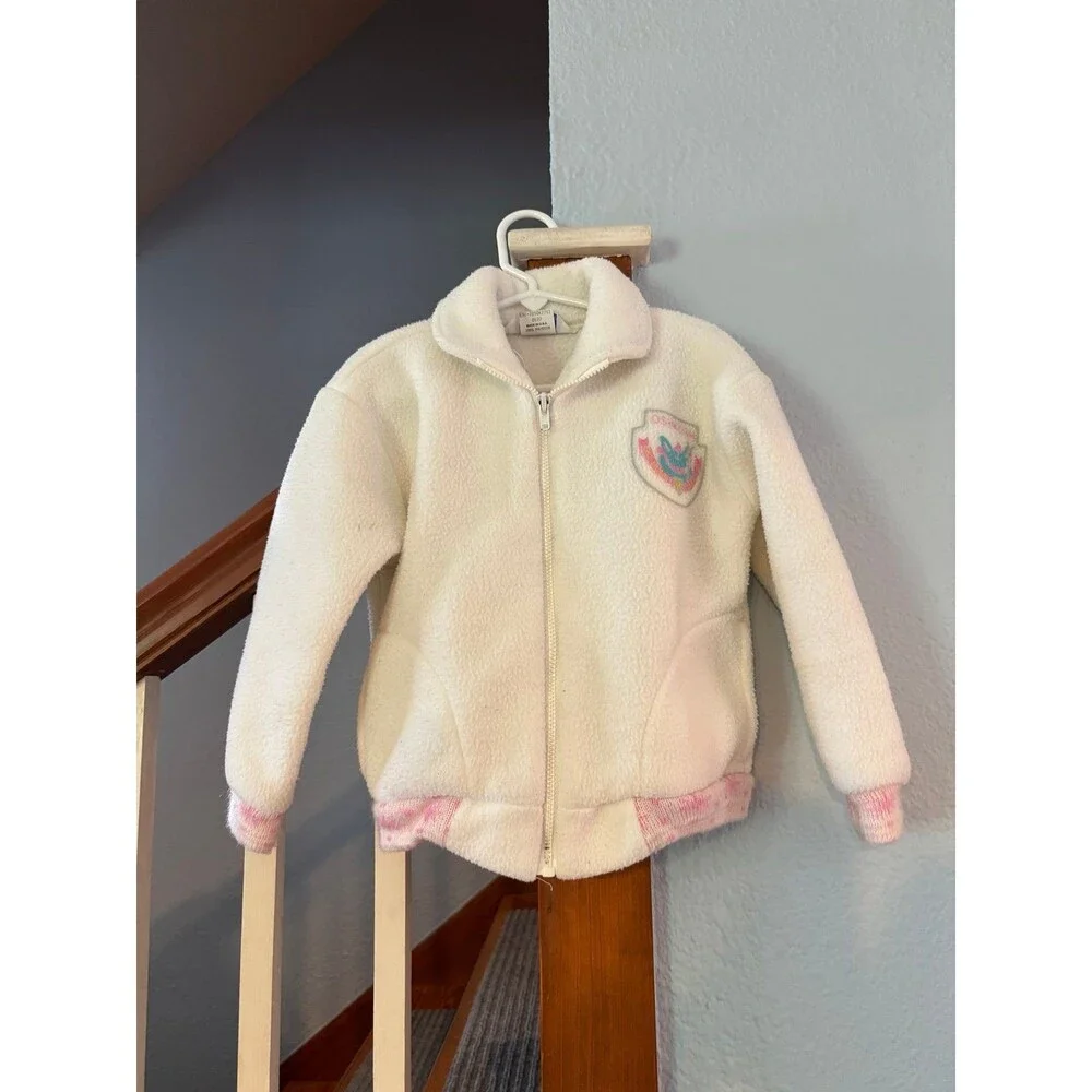 Vintage Oshkosh b’gosh USA Union made fleece ski bunny jacket coat 6 snowflakes